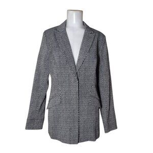Hilton Hollis Women's Blazer 8 Office Lined Preppy Stretch Academia Pockets